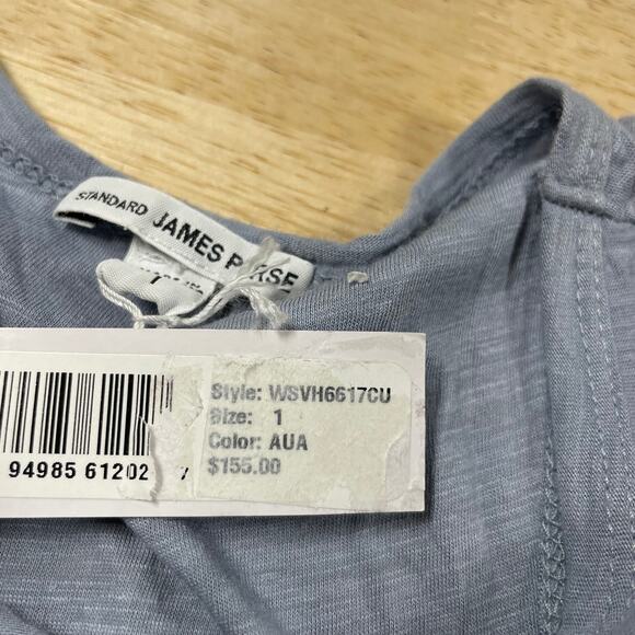 Standard James Perse NWT Scoop Back Tank Dress Size 1 US Small Light Blue - Picture 4 of 10